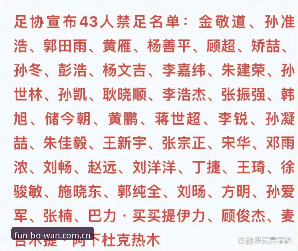 博万娱乐下载教程使用技巧 资深体育迷深度复盘:从足协第三批禁足名单看中国足球的“刮骨疗毒”